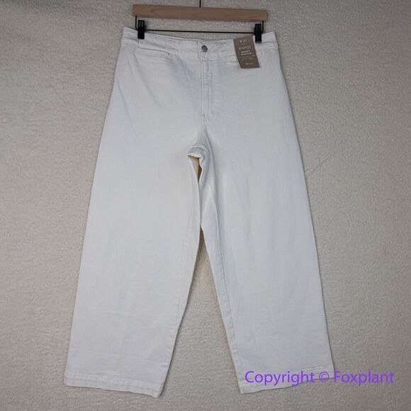 New! Madewell The Curvy‎ Emmett Wide-Leg Jean in Tile White , size 31 - Picture 3 of 15